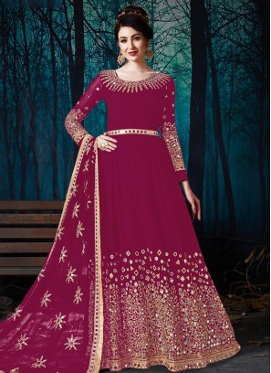 Congenial Embroidered Festival Floor Length Designer Suit
