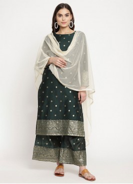 Congenial Printed Festival Straight Salwar Suit