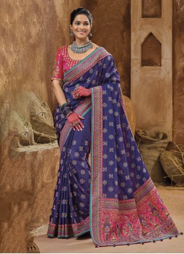 Conspicuous Mirror Reception Contemporary Saree