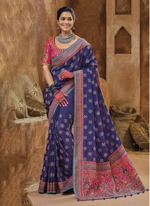 Conspicuous Mirror Reception Contemporary Saree