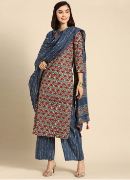 Cotton Multi Colour Readymade Suit