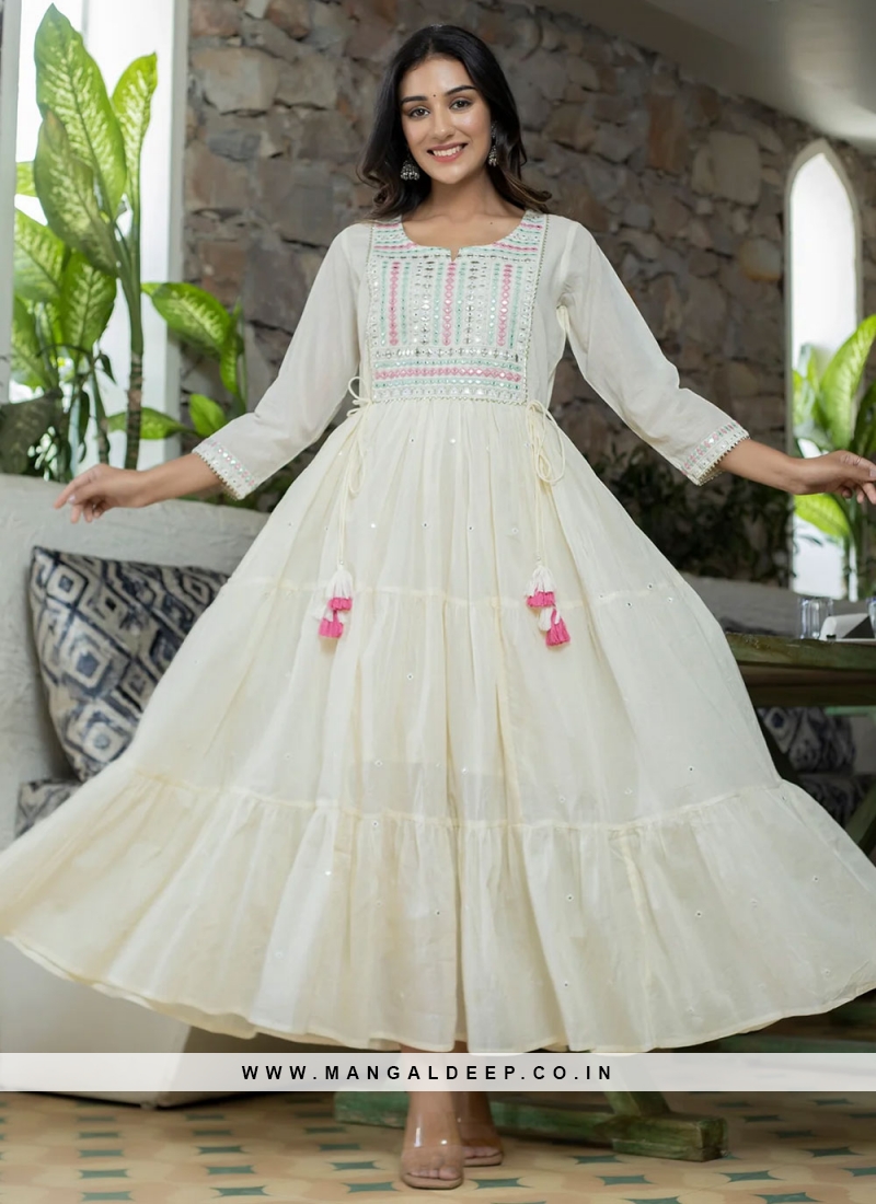 Cotton deals designer gown