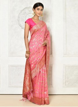 Cotton Saree in Pink