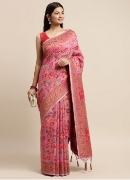 Cotton Trendy Saree in Pink