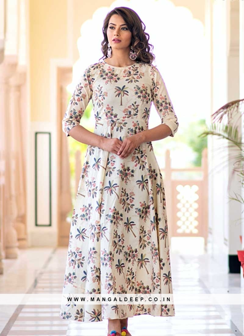 Digital Printed Anarkali Dress With Cups, Indian Flared Long Gown Kurti  With Dupatta, Premium Chiffon Fabric, Party Wear Outfit Women USA - Etsy