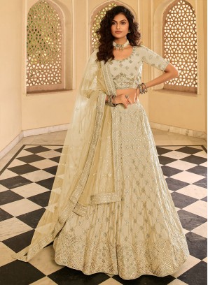 Cream Color Gota Patti Work Lehenga Choli