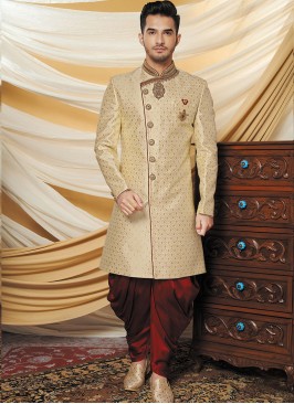 Cream Color Indo Western Set