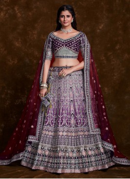 Customary Art Silk Wedding Designer Lehenga Choli