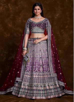 Customary Art Silk Wedding Designer Lehenga Choli