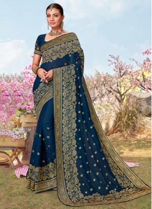 Dainty Georgette Reception Designer Saree