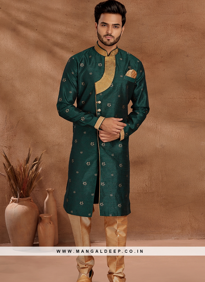 Champagne Celeste Burst Kurta with Pants available only at Shivan and  Narresh