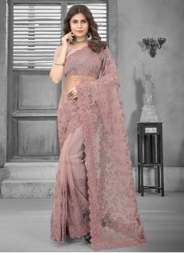 Dashing Net Lavender Classic Saree