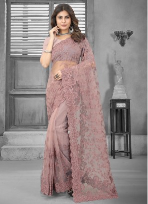 Dashing Net Lavender Classic Saree