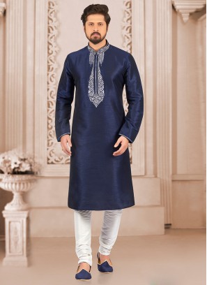 Dazzling Blue Color Designer Kurta Payjama
