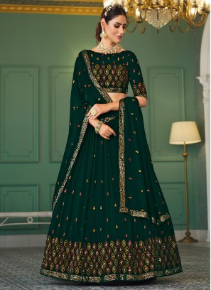 Dazzling Georgette Trendy Lehenga Choli