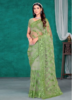 Dazzling Zari Net Classic Saree