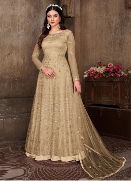 Delectable Beige Anarkali Salwar Kameez