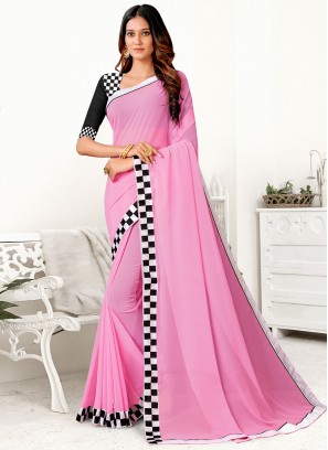 Delectable Georgette Festival Contemporary Style Saree