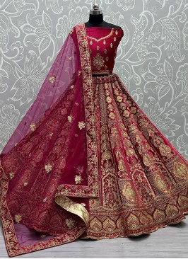 Delectable Thread Work Bridal Designer Lehenga Choli