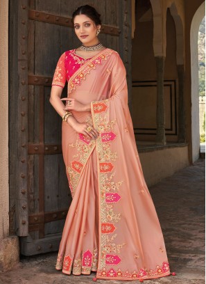 Delightful Organza Wedding Contemporary Style Saree