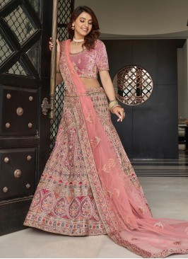 Delightful Zari Velvet A Line Lehenga Choli