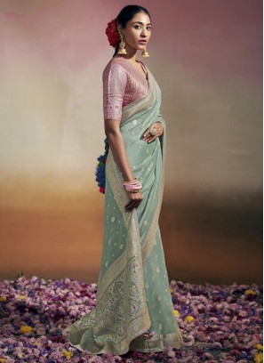 Delightsome Contemporary Saree For Sangeet