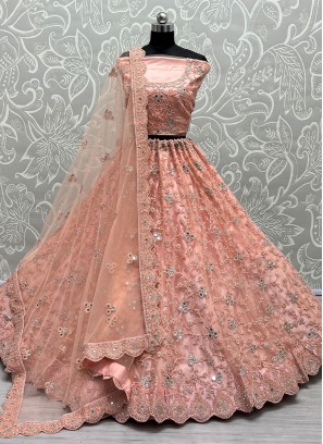 Delightsome Embroidered Reception A Line Lehenga Choli