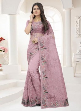 Delightsome Lavender Traditional Saree