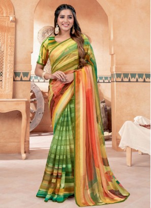 Delightsome Print Classic Saree