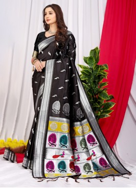 Demure Thread Silk Designer Saree