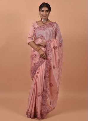Deserving Embroidered Party Designer Saree