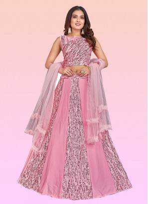 Deserving Imported Pink Designer Readymade Lehenga Choli