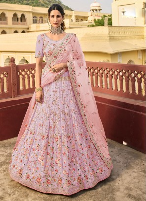 Deserving Thread Organza Lehenga Choli