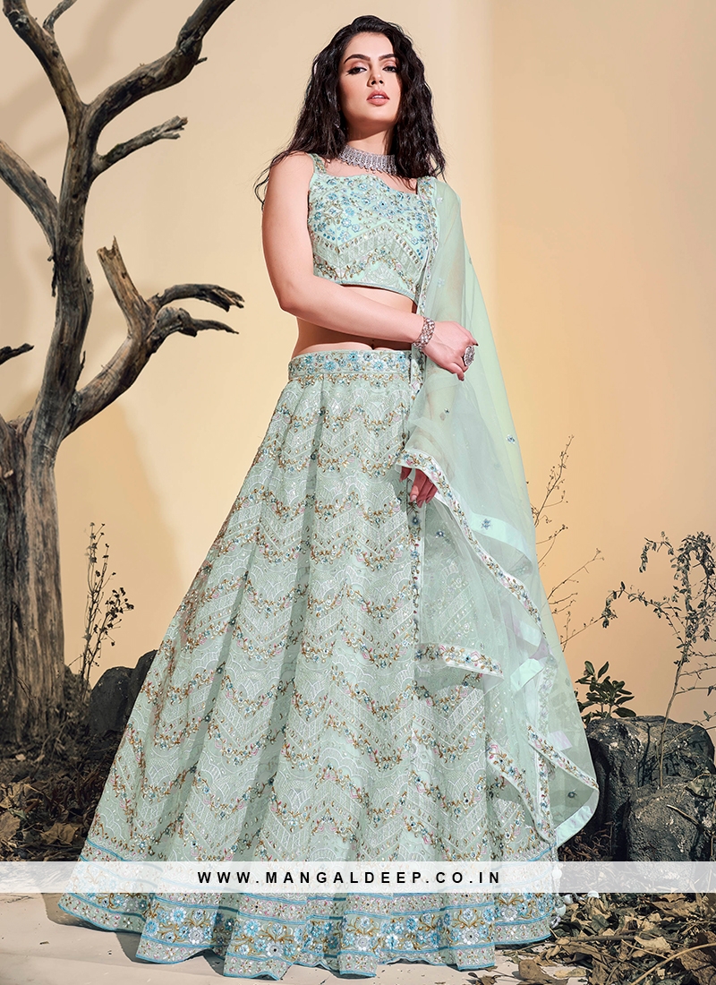 Buy Glamorous Multi-Printed Cotton Navratri Wear Lehenga Choli - Zeel  Clothing