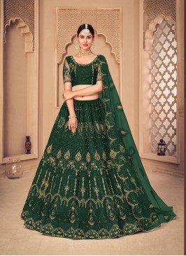 Designer Thread Embroidery Work Lehenga Choli