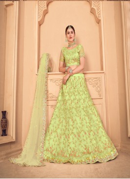 Designer Thread Embroidery Work Lehenga Choli