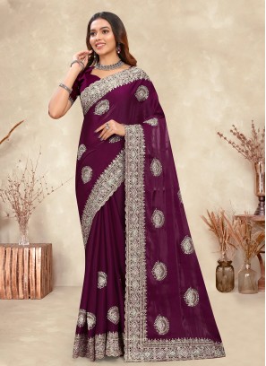 Desirable Contemporary Saree For Party