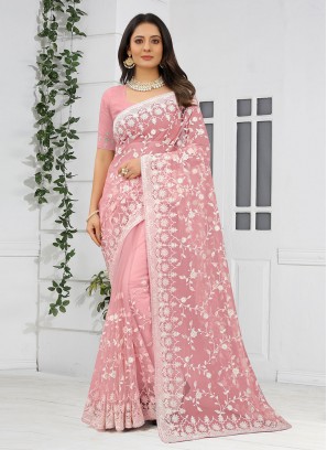 Desirable Net Ceremonial Contemporary Saree