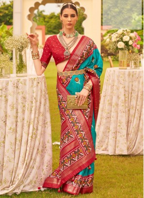 Desirable Patola Print Trendy Saree