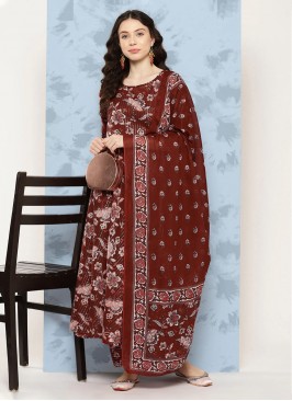 Desirable Printed Festival Pant Style Suit