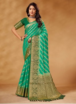 Desirable Weaving Viscose Contemporary Saree