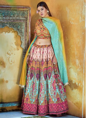 Dignified A Line Lehenga Choli For Reception