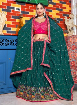 Dignified Chinon Engagement Lehenga Choli