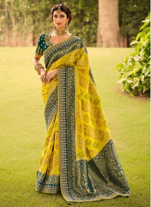 Dignified Silk Resham Designer Traditional Saree