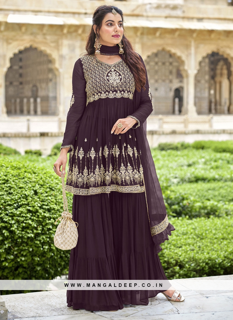 Pakistani Dresses for Women Party Wear - Indian Salwar Kameez Suit,  Wedding-Ready Chiffon Embroidered 3-Piece Outfit - Walmart.com