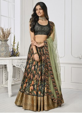 Dilettante Multi Colour Mehndi Lehenga Choli