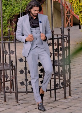 Distinctive Grey Suit Set