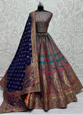 Distinctive Multi Colour Sangeet Designer Lehenga 