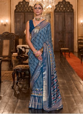 Distinctively Patola Silk  Engagement Classic Saree