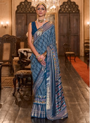 Distinctively Patola Silk  Engagement Classic Saree